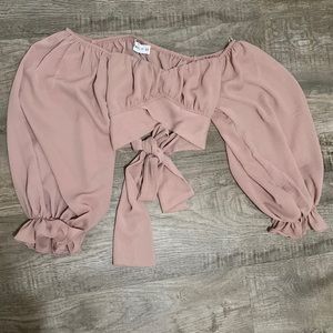 Hello Molly PERFECT CABRIOLES CROP TOP MAUVE